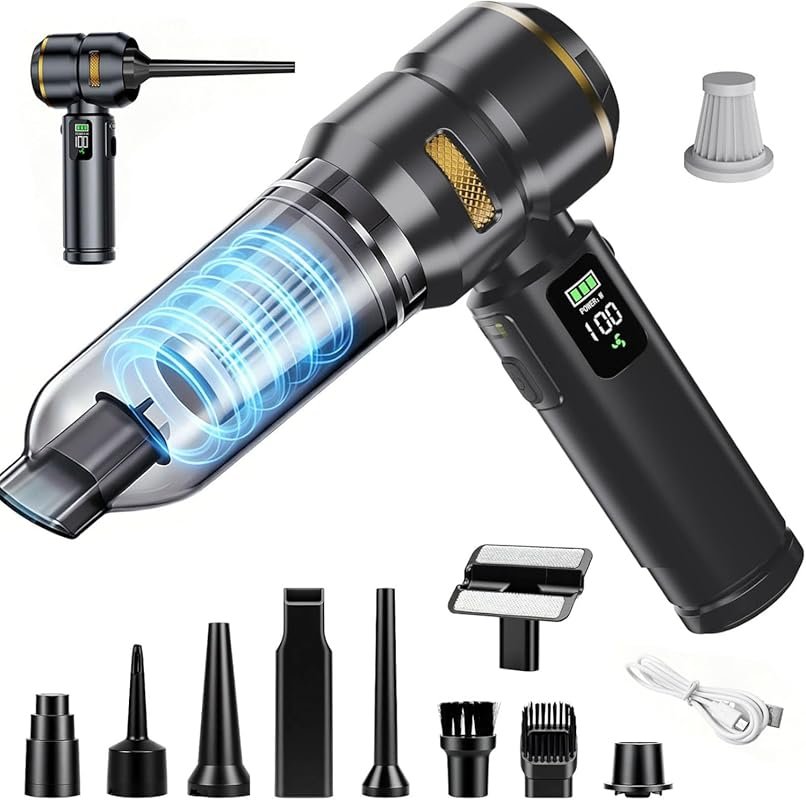 Cordless Handheld Vacuum with 17000Pa High Power, Brushless Motor and 