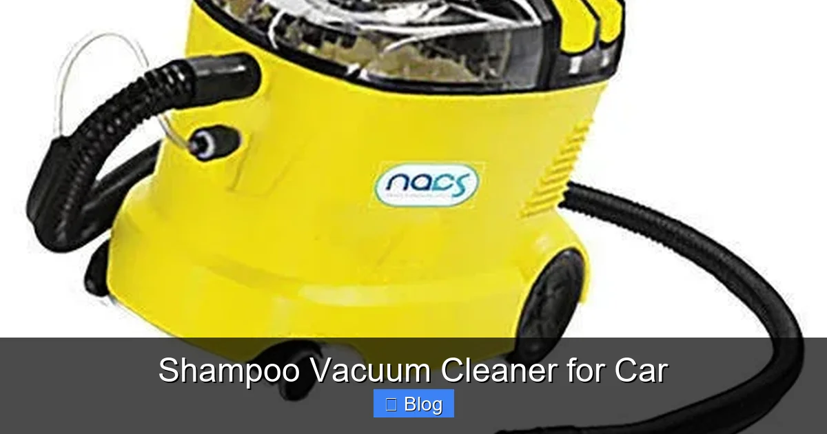 Shampoo Vacuum Cleaner for Car