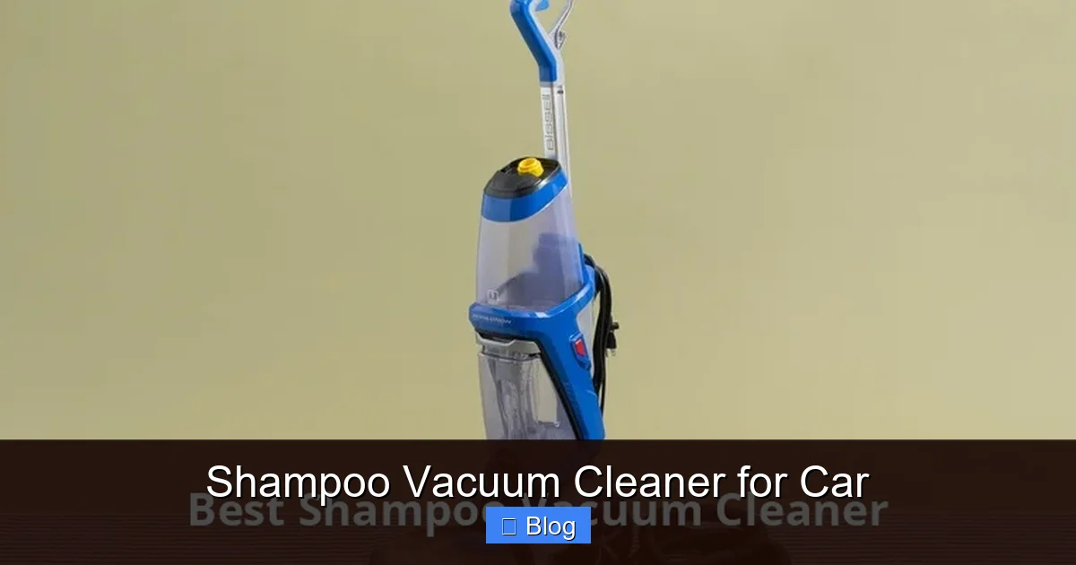 Shampoo Vacuum Cleaner for Car