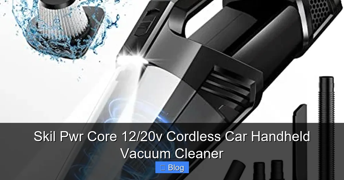 Skil Pwr Core 12/20v Cordless Car Handheld Vacuum Cleaner