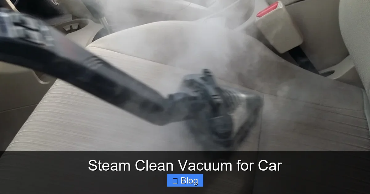 Steam Clean Vacuum for Car