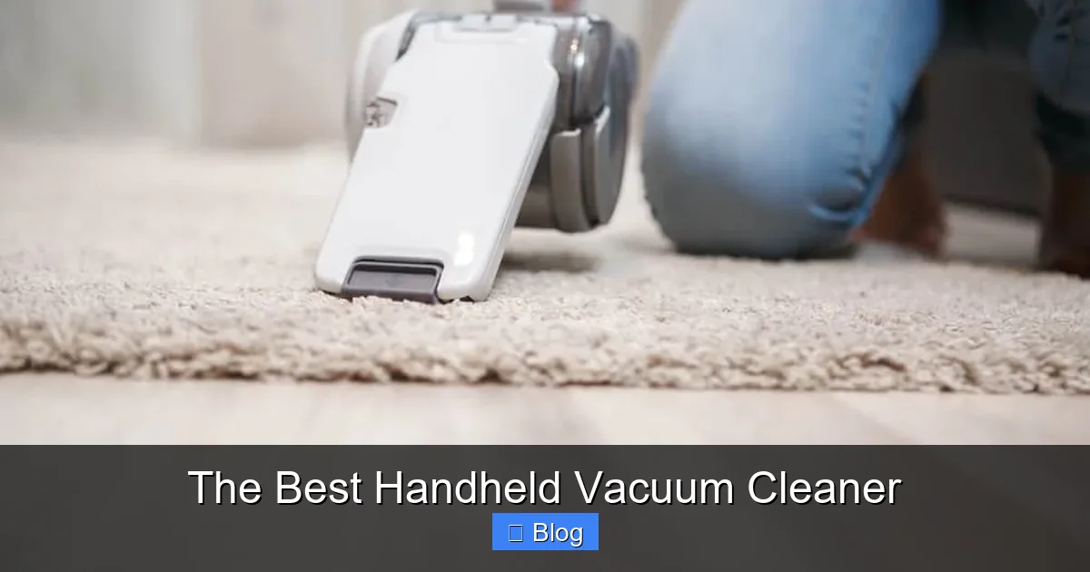 The Best Handheld Vacuum Cleaner