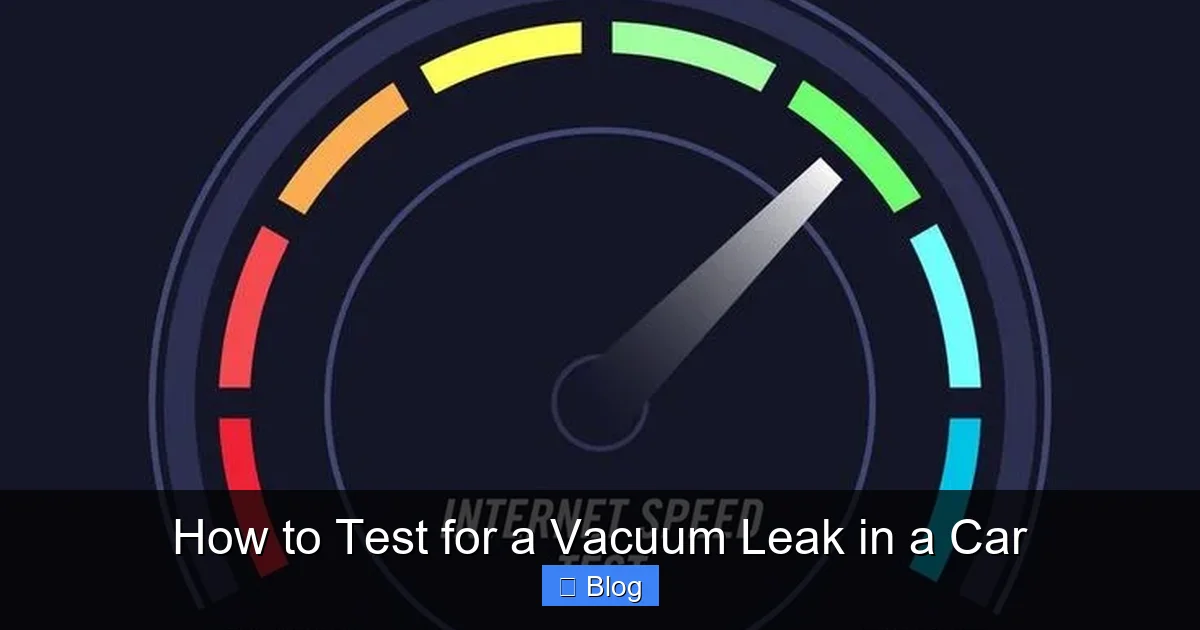 How to Test for a Vacuum Leak in a Car
