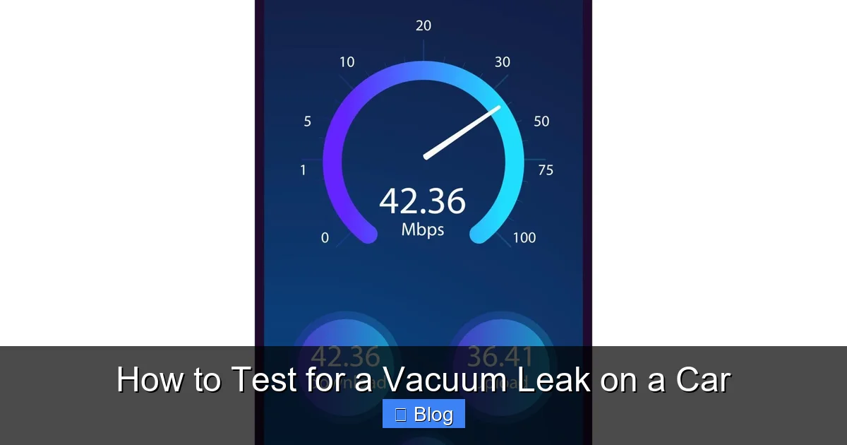 How to Test for a Vacuum Leak on a Car