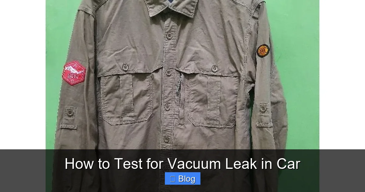 How to Test for Vacuum Leak in Car