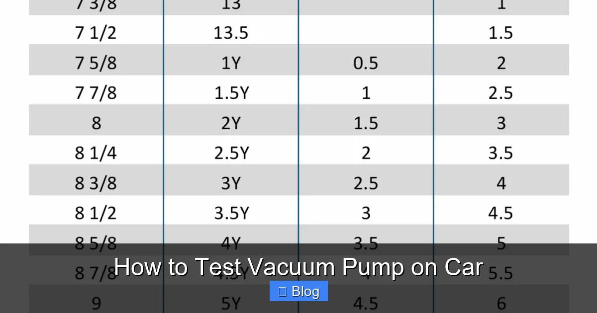 How to Test Vacuum Pump on Car