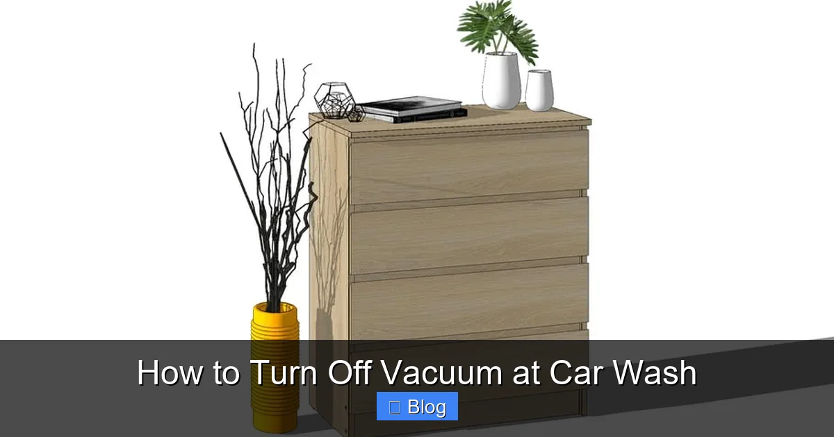 How to Turn Off Vacuum at Car Wash
