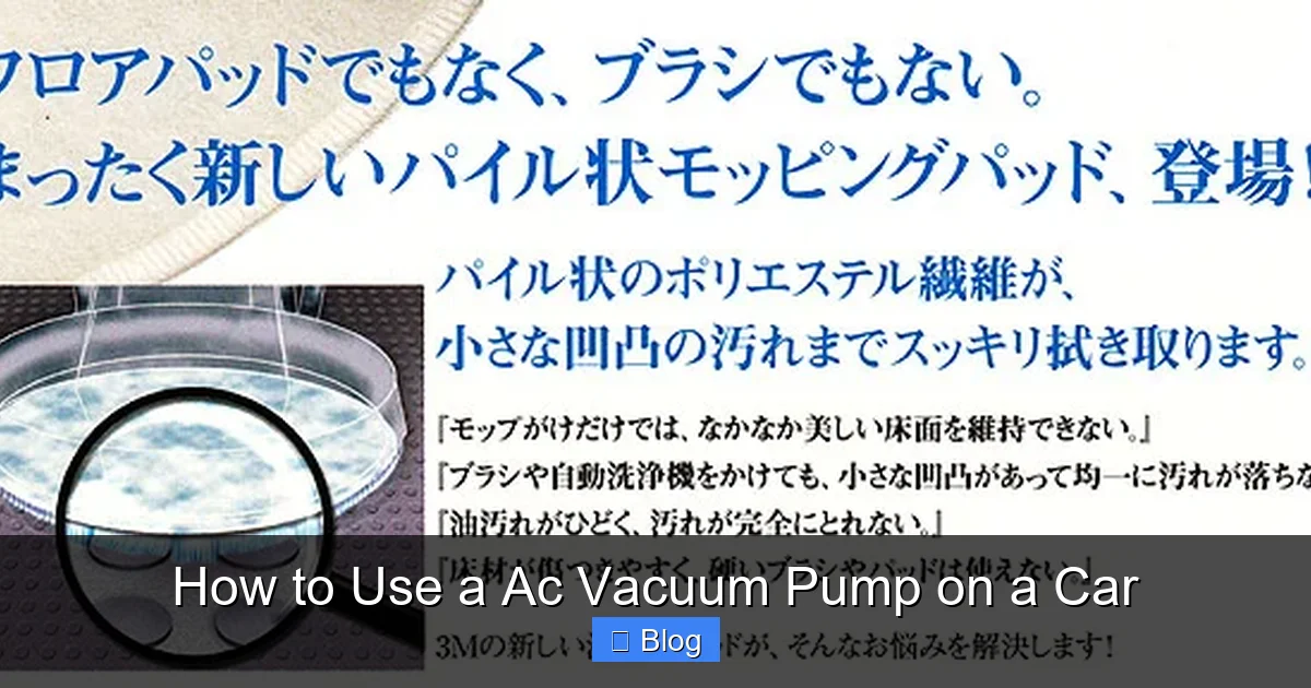 How to Use a Ac Vacuum Pump on a Car