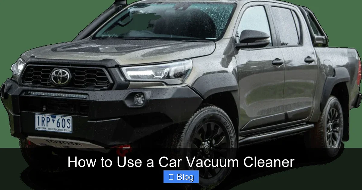 How to Use a Car Vacuum Cleaner