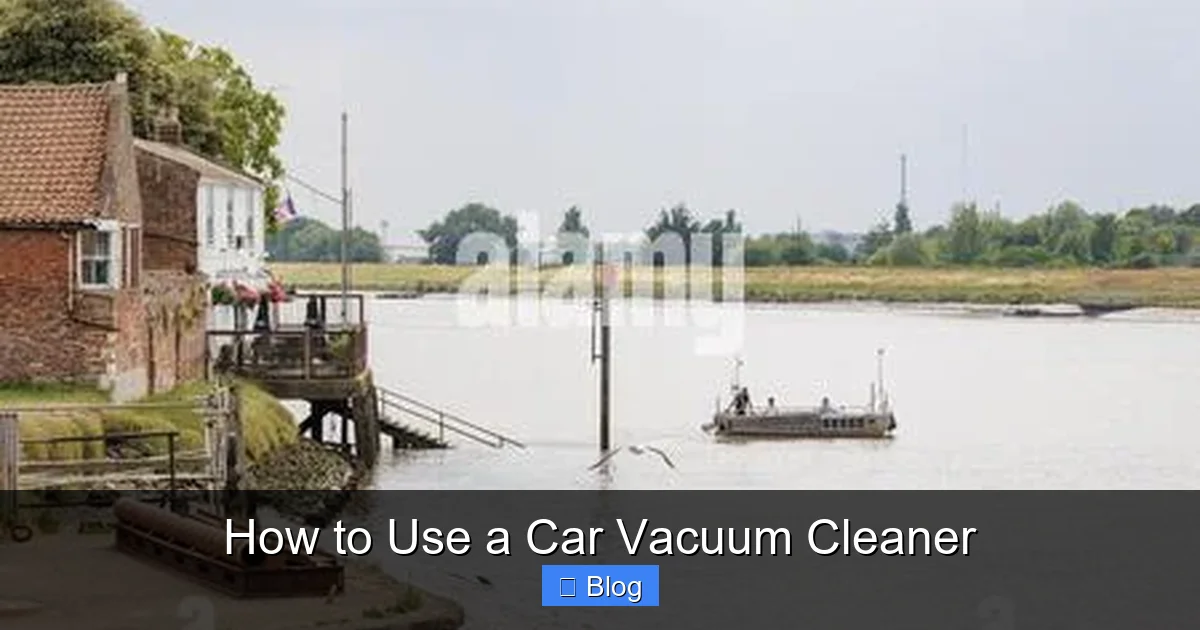 How to Use a Car Vacuum Cleaner