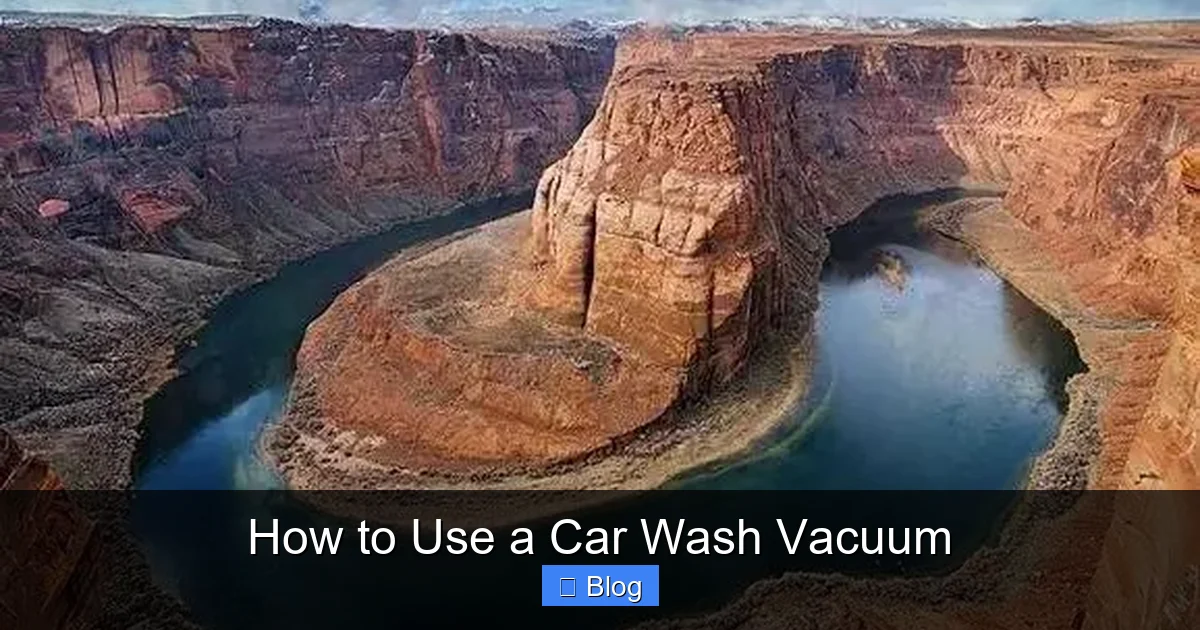 How to Use a Car Wash Vacuum