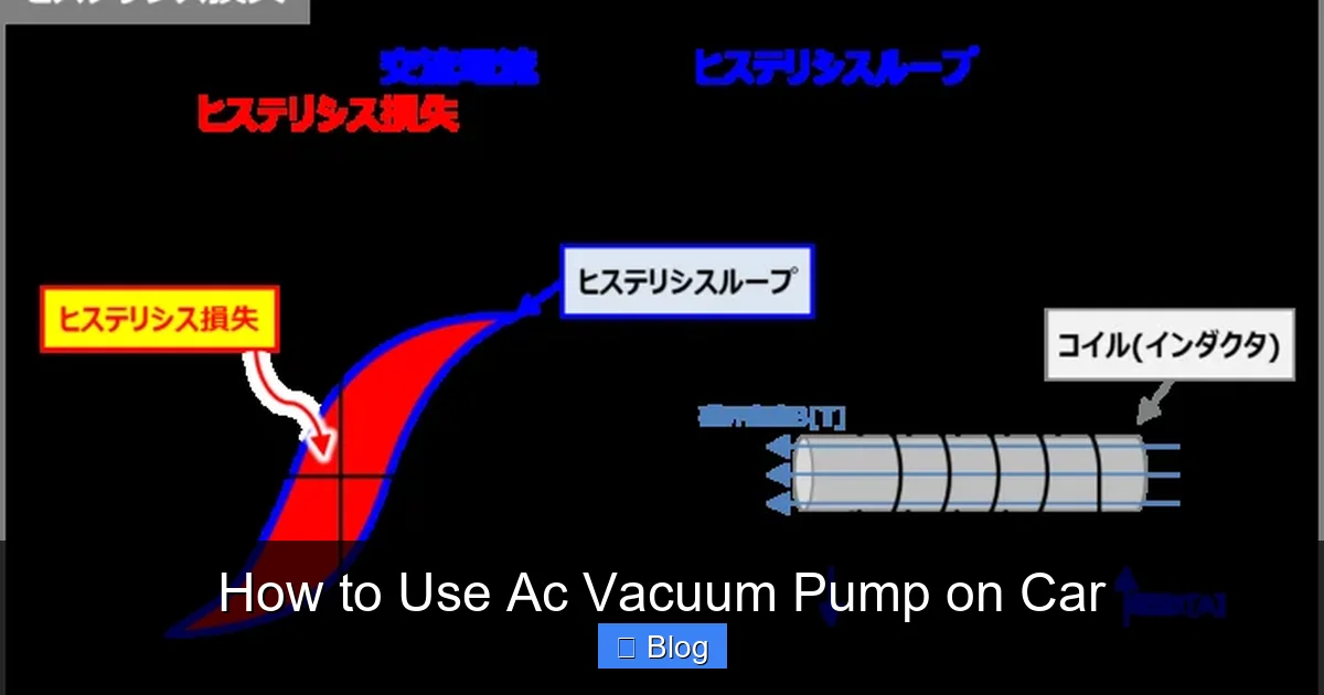 How to Use Ac Vacuum Pump on Car