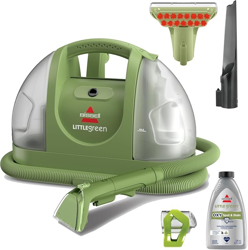 BISSELL Little Green portable carpet & upholstery cleaner with special
