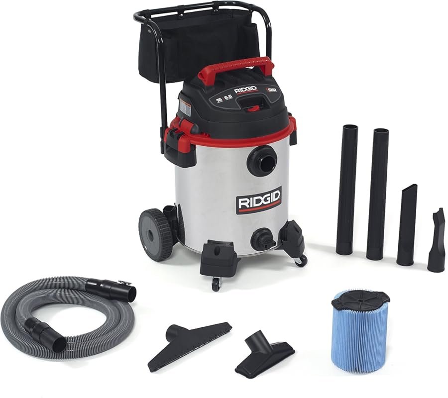 RIDGID 16-Gallon Stainless Steel