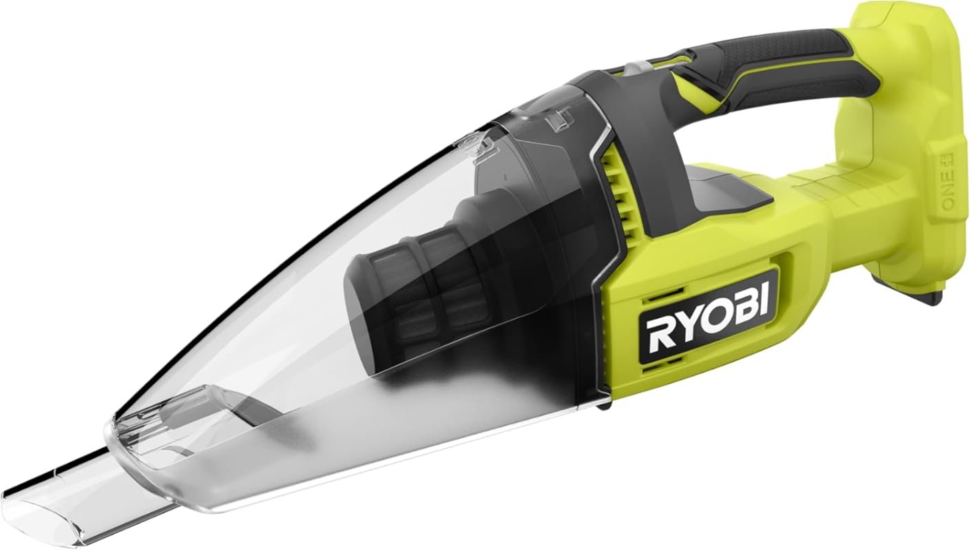 RYOBI 18V Handheld Vacuum Cleaner, 29 AW Suction Power with 600ml Dust