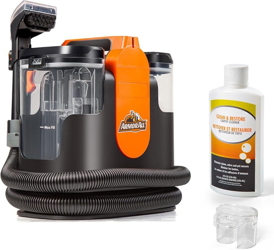 Armor All SCC301 Upholstery Carpet Cleaner with Tools for Pets Cars Ar