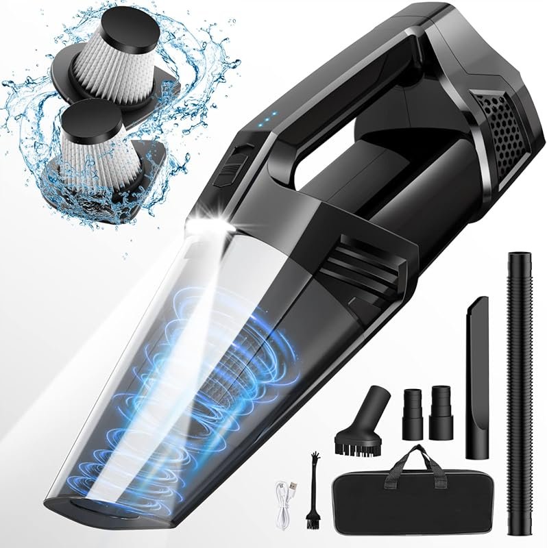 Blestan Cordless Portable Handheld Vacuum with LED Light, High Power S