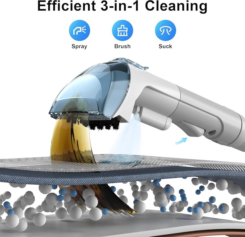 Portable Rivenares 450W Upholstery Carpet Cleaner Shampooer for Couch