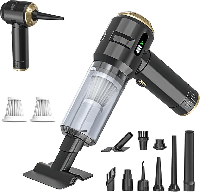 Powerful 23000Pa Cordless Handheld Vacuum Cleaner: Rechargeable Portab
