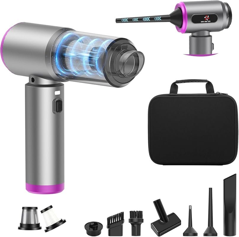 Mini 25000PA Brushless Handheld Car Vacuum Cleaner with 250000RPM Air 