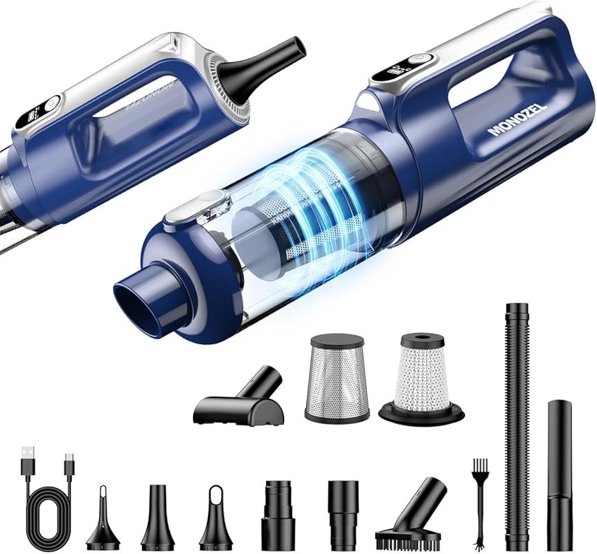 MONOZEL 2-in-1 Car Vacuum Duster