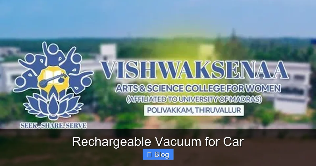 Rechargeable Vacuum for Car