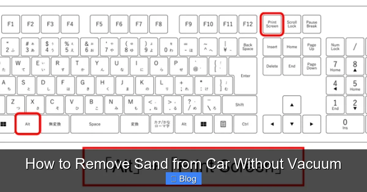 How to Remove Sand from Car Without Vacuum