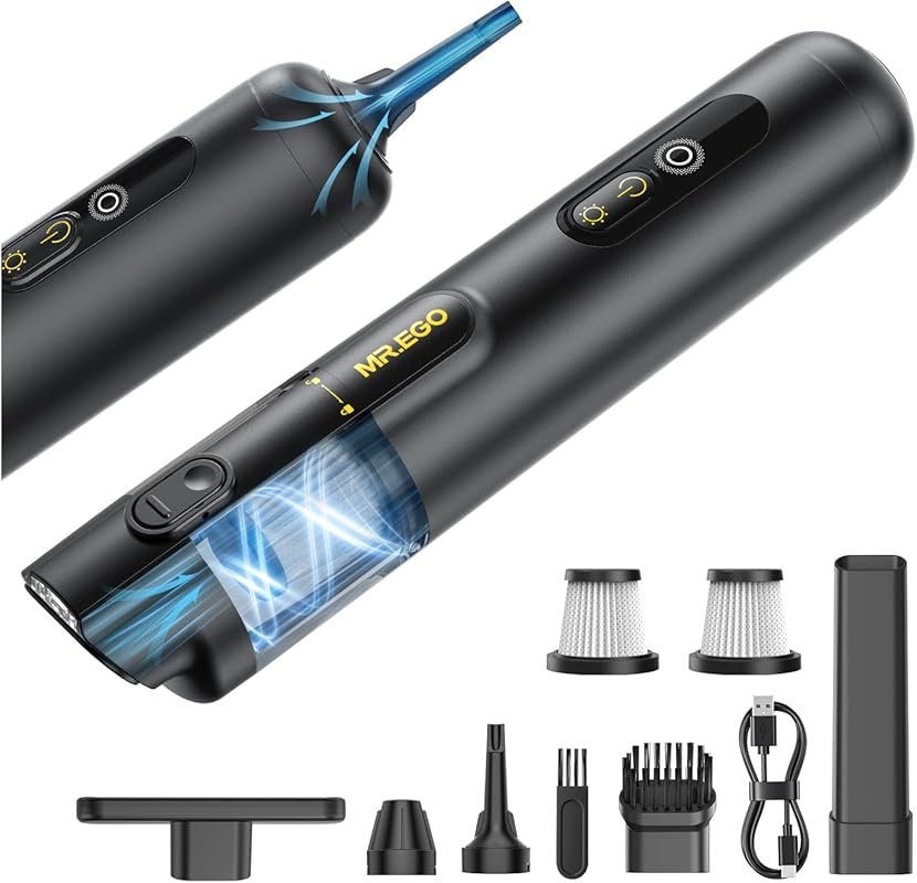 Mr.ego Portable Cordless Car Vacuum