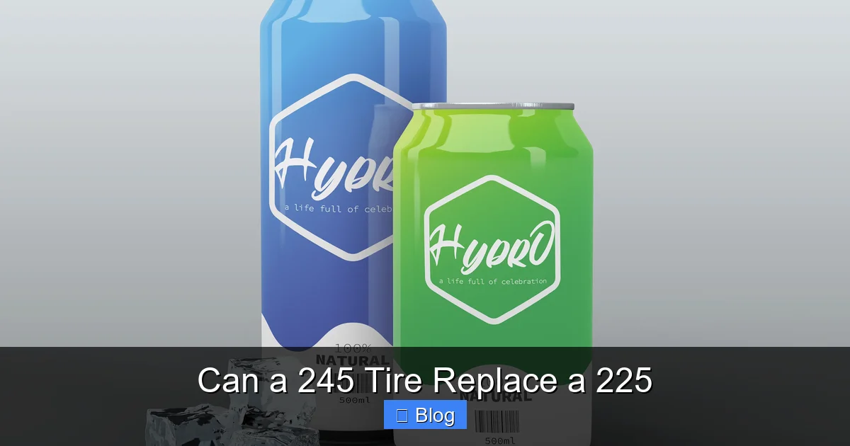 Can a 245 Tire Replace a 225