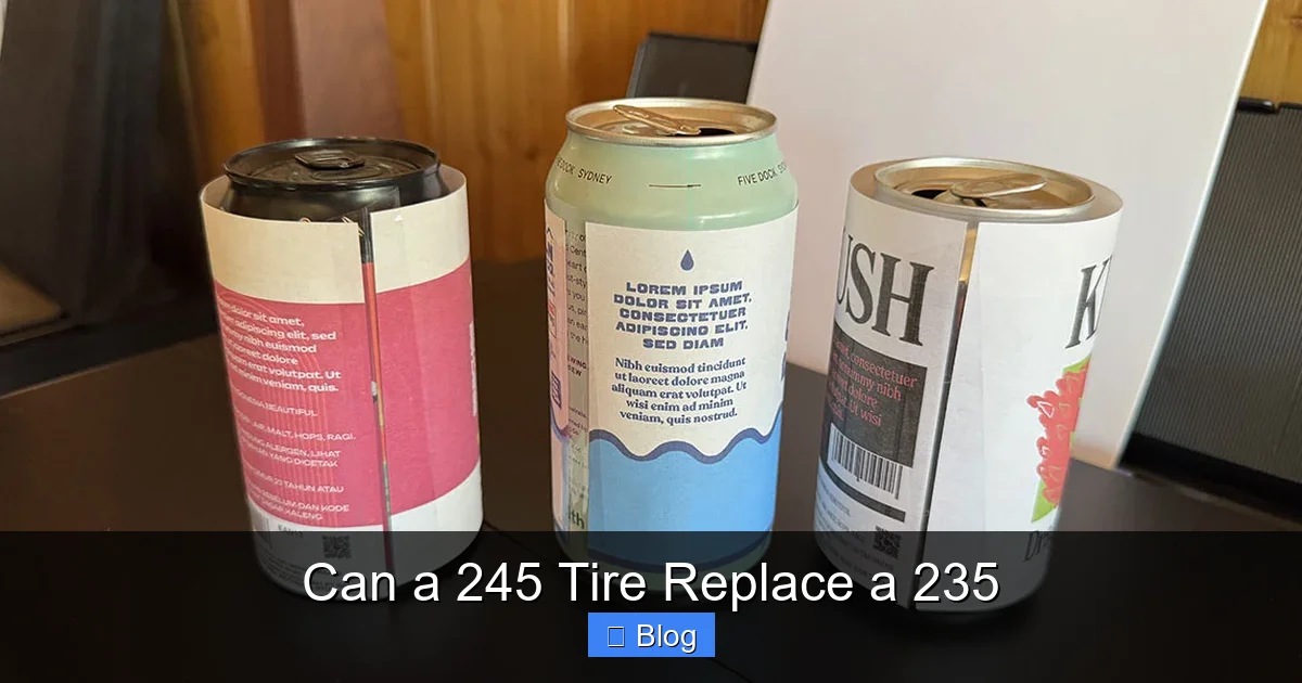 Can a 245 Tire Replace a 235