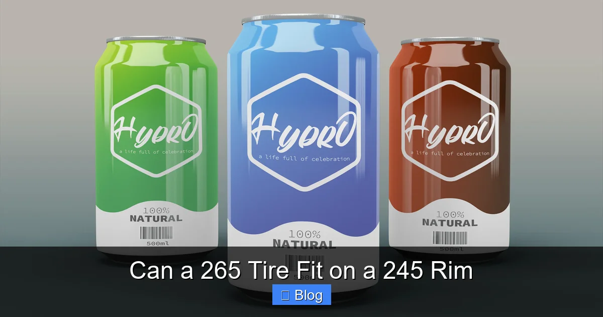 Can a 265 Tire Fit on a 245 Rim