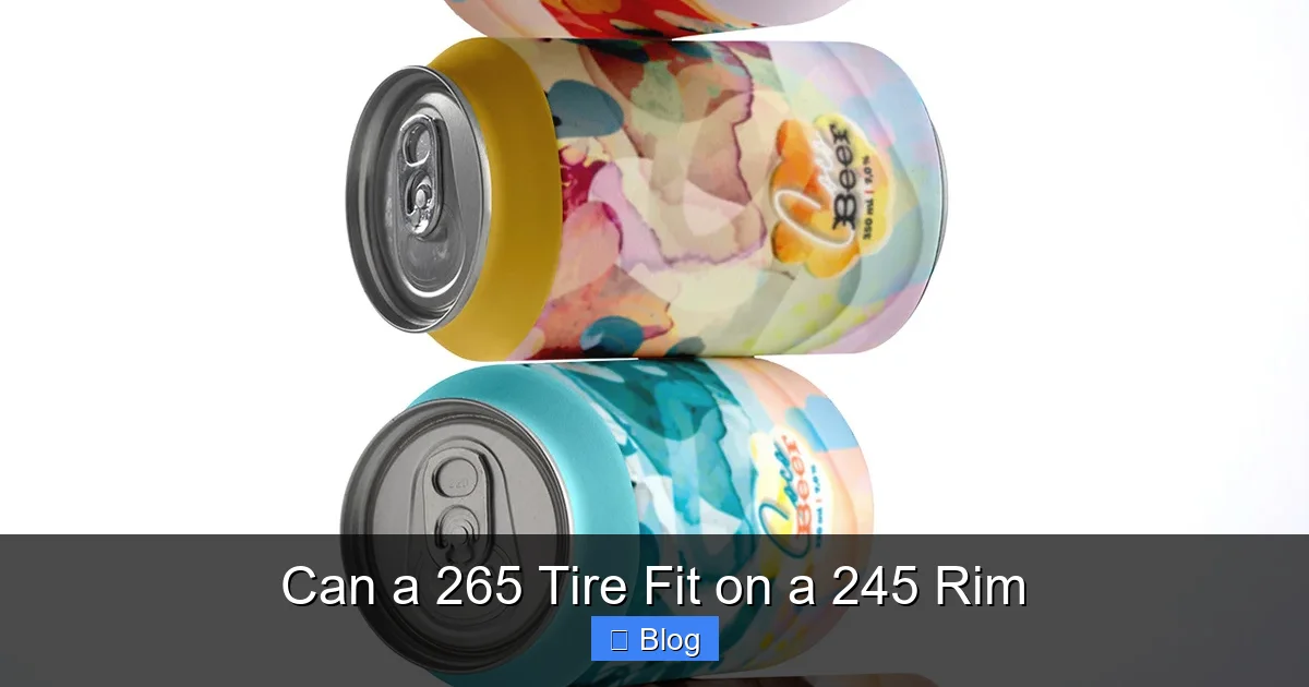 Can a 265 Tire Fit on a 245 Rim