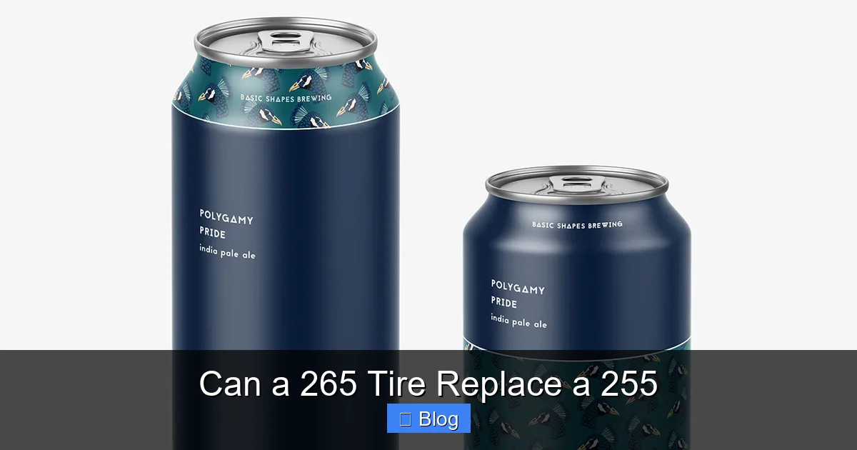 Can a 265 Tire Replace a 255