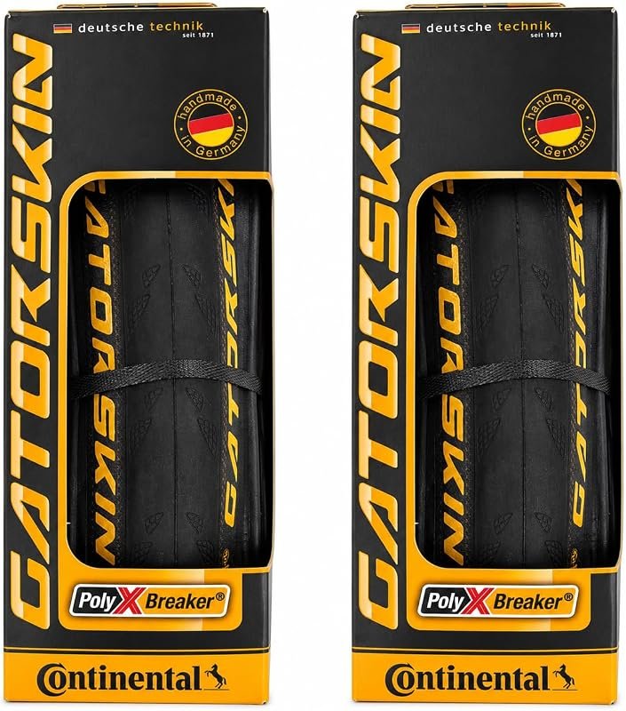 Continental Gatorskin Road Bike Tires, 2 Pack, Tough Urban Touring Tir