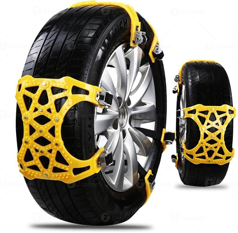Durable 6-Pack Anti-Skid Snow Tire Chains for Car SUV and Truck Emerge