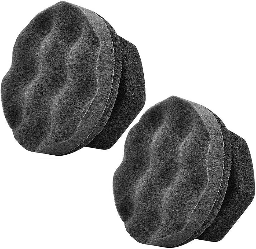 IPELY 2 Pack Large Hex-Grip Tire Shine Applicator Pad, Durable Reusabl
