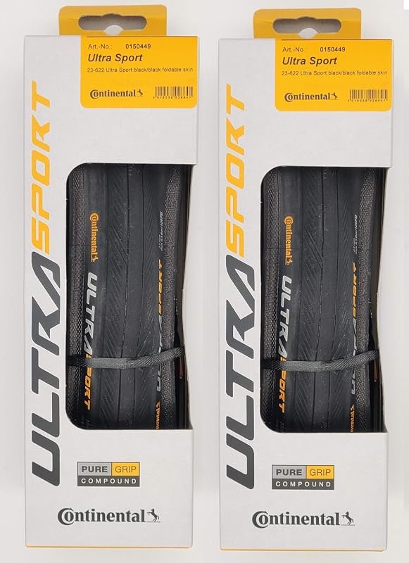 Continental Ultra Sport III Road Bike Tires, Black/Brown, Versatile E2