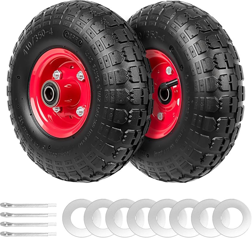 10-Inch Utility Cart Wheel Set
