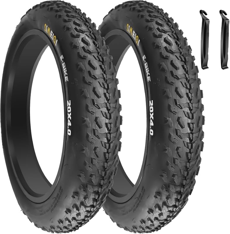 20x4.0 E-Bike Fat Tires with AV32mm Tubes for Electric Bikes Mountain