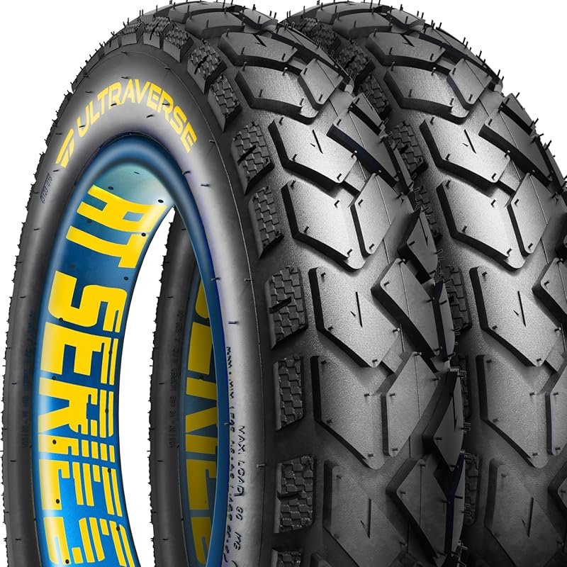 Robust 26x4.0 Inch Fat Bike Tire Set with All-Terrain Tread for Street