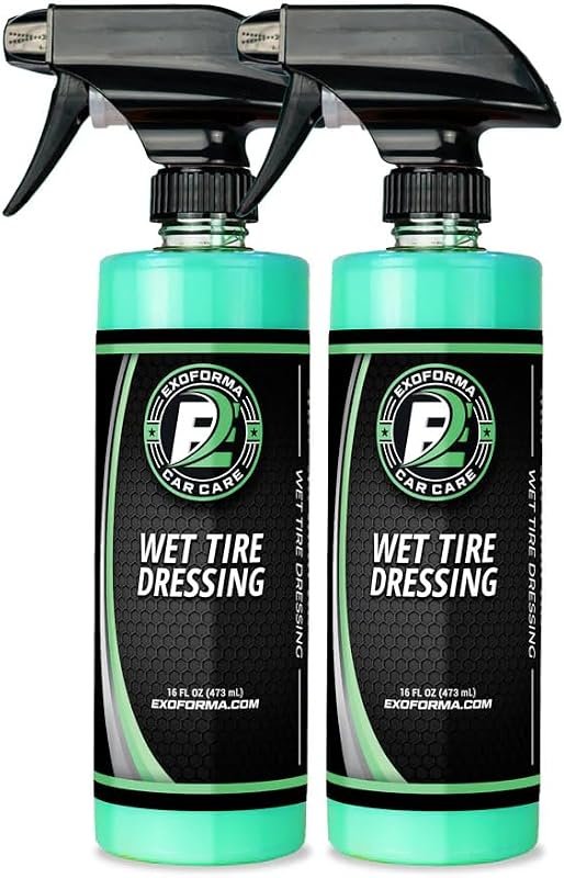 ExoForma Wet Tire Dressing Spray High Shine Long Lasting Non-Greasy Si