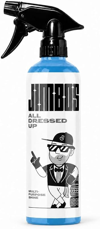 JIMBO’S ALL DRESSED UP Tire Trim and Plastic Dressing with UV Protecti