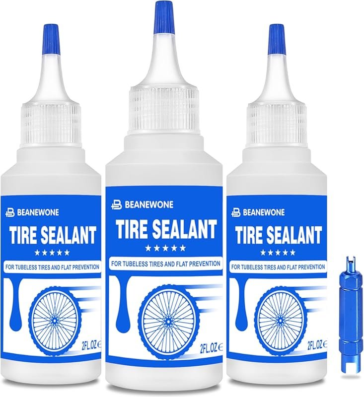 Tubeless Bike Tire Sealant, Long-Lasting 2oz Bottle for MTB, Easy 30-S