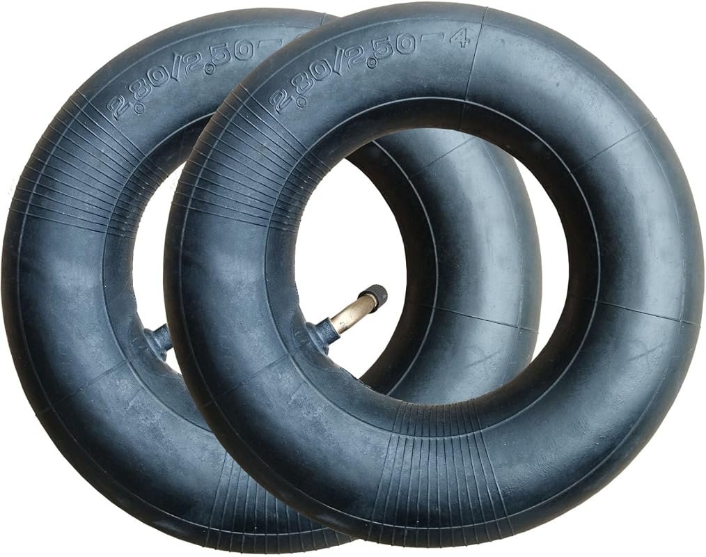 2 Pack 2.80/2.50-4 Replacement Inner Tubes with TR87 Bent Valve Stem f