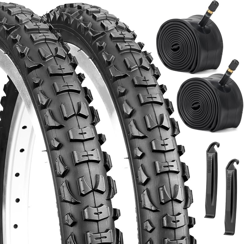 20x1.95-2.125 Folding Bike Tire and Tube Set with Levers for Puncture-