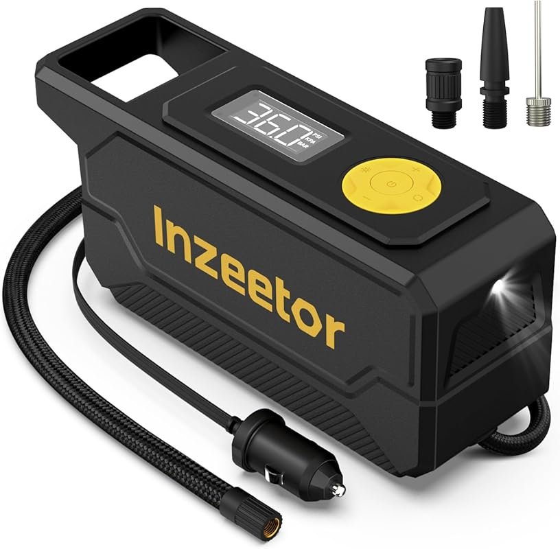 150 PSI Portable Air Compressor Tire Inflator with Digital Pressure Ga