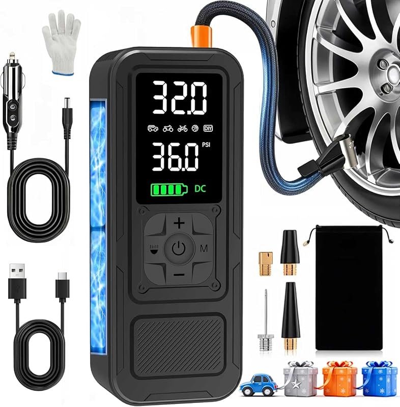 Y34 Cordless/12V Portable Tire Inflator