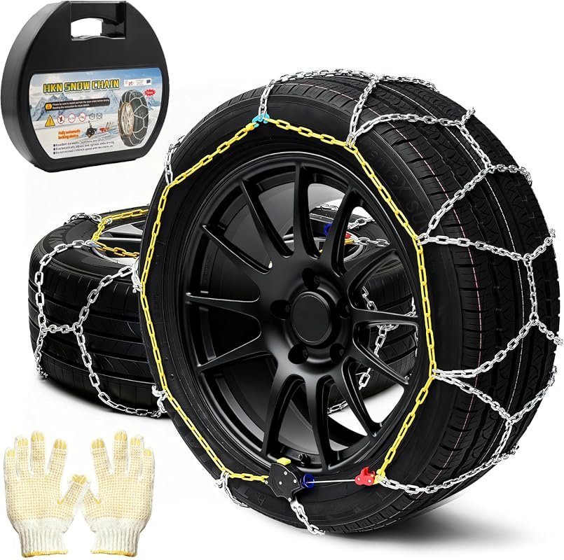 Auto-Tightening Emergency Snow Tire Chains