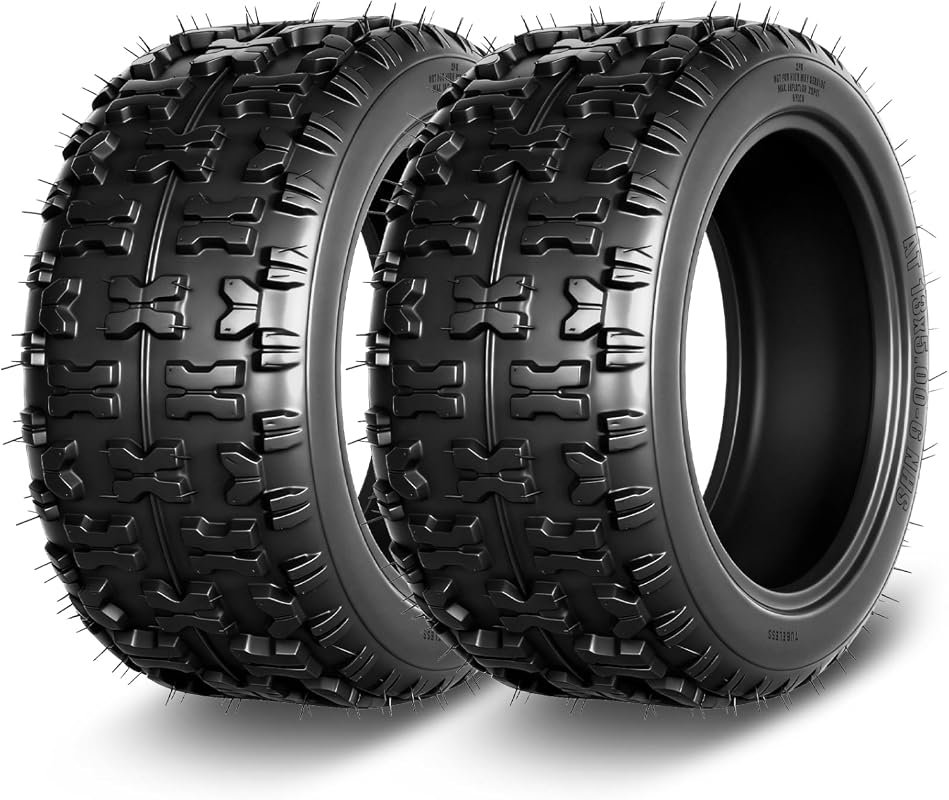 Set of 2 13x5-6 ATV UTV All-Terrain Tires 2-Ply Rated Tubeless Non-Dir
