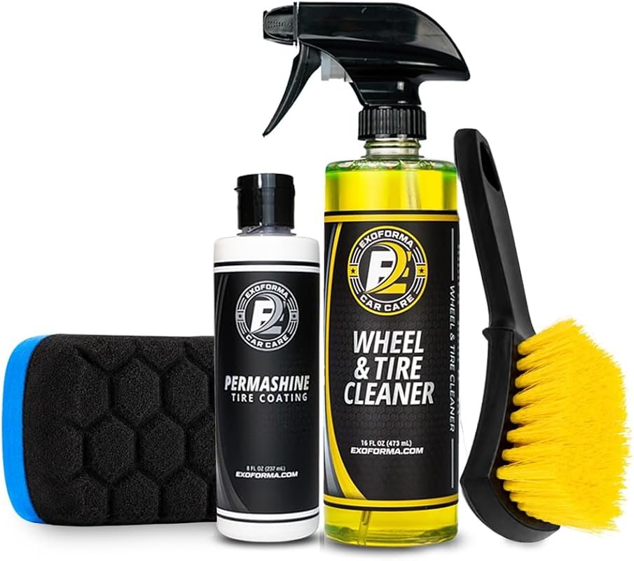 ExoForma Permashine Tire Coating Kit for Long-Lasting High Gloss Finis